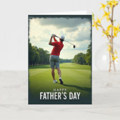 Golf Swing Vaderdagkaart Kaart (Gele Bloem)