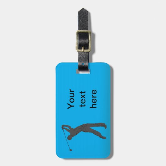 Golf Swinger  Bagagelabel (Voorkant verticaal)