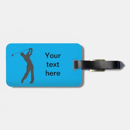 Golf Swinger  Bagagelabel (Achterkant horizontaal)