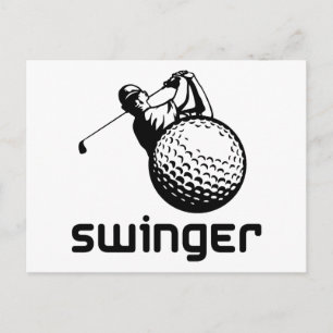 Golf Swinger Briefkaart