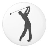 Golf Swinger Keramische Knop (Voorkant)