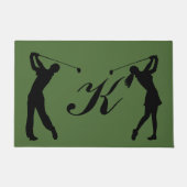 Golf Swinger monogram Deurmat (Voorkant)