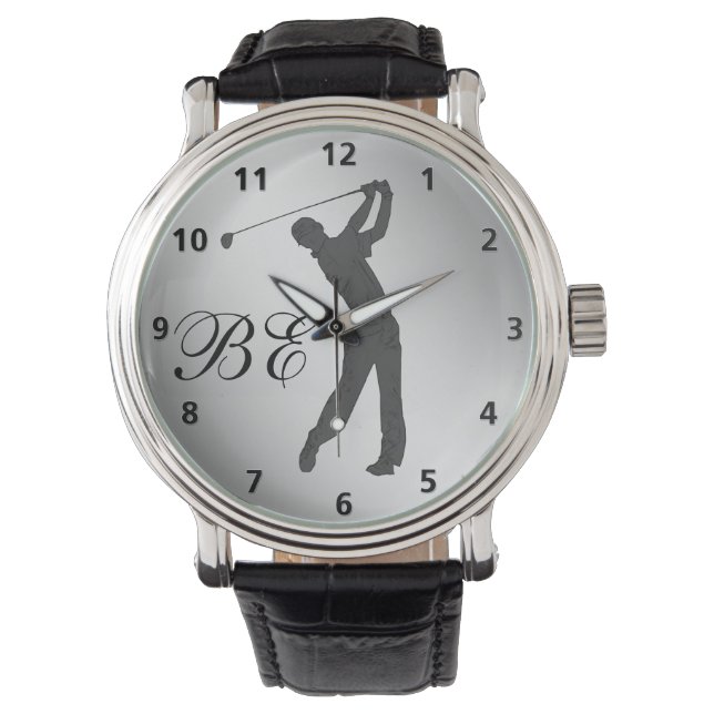 Golf Swinger  monogram Horloge (Voorkant)
