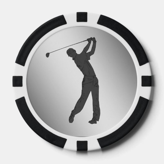 Golf Swinger  Pokerchips (Voorkant)