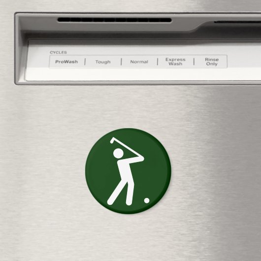 Golf Symbol Magnet (Insitu (Vaatwasser))
