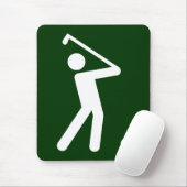 Golf Symbol Mousepad Muismat (Met muis)