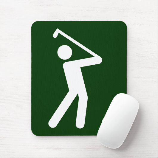 Golf Symbol Mousepad Muismat (Met muis)