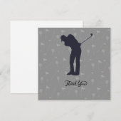 Golf sympathie Bedankt golfer (Voorkant / Achterkant)