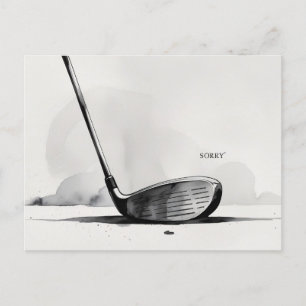 Golf sympathie sorry voor uw verlies ' Sorry " Briefkaart