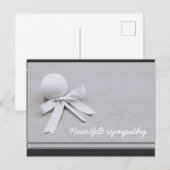 Golf-sympathikaart voor Golfer met golfbal Briefkaart (Voorkant / Achterkant)