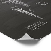 Golf T-shirt 1899 Patent Art - Chalkboard Poster (Hoek)