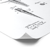 Golf T-shirt 1899 Patent Art - Witboek Poster (Hoek)