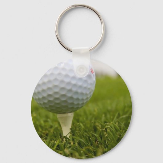 Golf T-shirt Design Sleutelhanger (Voorkant)