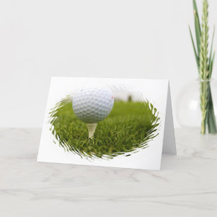 Golf T-shirt Design Wenskaart Kaart
