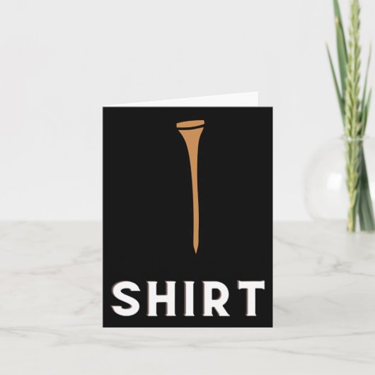 Golf T-shirt Funny Golfing Kaart (Voorkant)