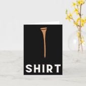 Golf T-shirt Funny Golfing Kaart (Gele Bloem)