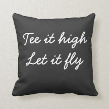 Golf T-shirt het hoog. Laat het een slogan maken