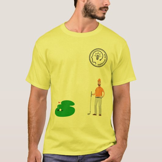 Golf T-shirt, Intellectueel_4me T-shirt (Voorkant)