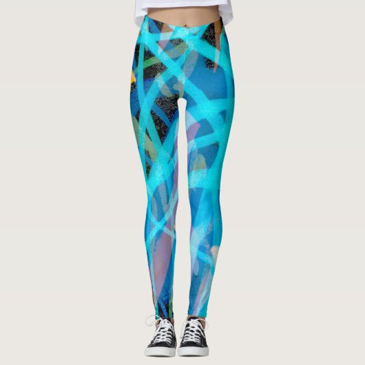 Golf T-shirt links achter leggings (Voorkant)