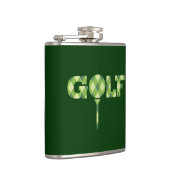 Golf t-shirt logo argyle groene geruite heupkolf heupfles (Rechts)