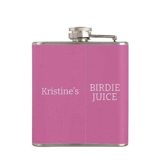 Golf t-shirt logo argyle roze dames plaid naam heupfles (Achterkant)