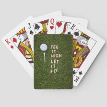 Golf T-shirt met hoge golf laat het vliegen met go