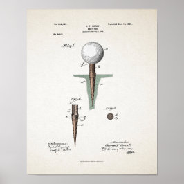  Golf T-shirt Patent 1899 Poster
