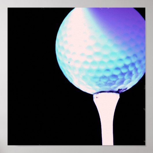 Golf T-shirt Poster Print (Voorkant)