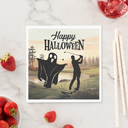 Golf T-shirt-rific Halloween: Golfuitrusting serve Servet (Insitu)