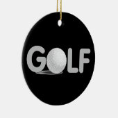 GOLF T-shirts en cadeautjes Keramisch Ornament (Rechts)