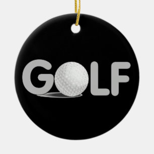 GOLF T-shirts en cadeautjes Keramisch Ornament