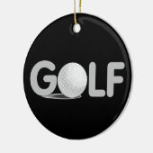 GOLF T-shirts en cadeautjes Keramisch Ornament (Links)