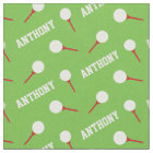 Golf t - shirts rode naam groene patroonstof