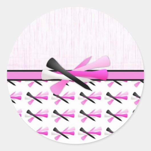 Golf-T - shirts - Vrouwen.jpg Ronde Sticker (Voorkant)