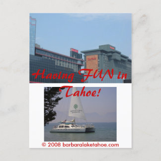 Golf Tahoe Briefkaart "Golfing in Tahoe Collectie"