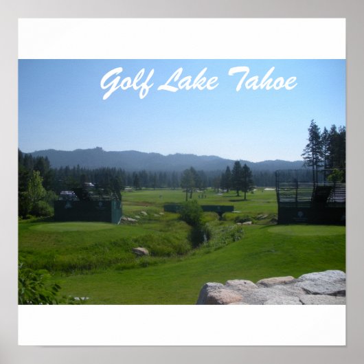 Golf Tahoe Poster "Golfing in Tahoe Collectie" (Voorkant)