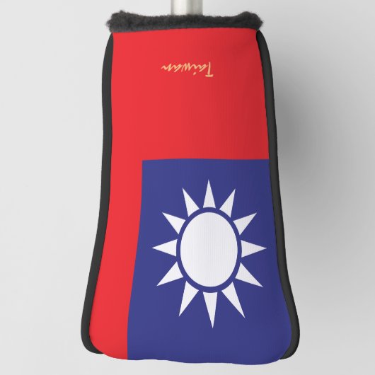 Golf Taiwan & Taiwanese vlag/Golf Clubs Hoesjes Golfheadcover (Draai 90)