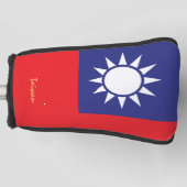 Golf Taiwan & Taiwanese vlag/Golf Clubs Hoesjes Golfheadcover (Voorkant)