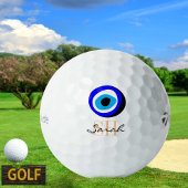 Golf Talisman & Evil Eye Lucky Greek / Monogrammed Golfballen
