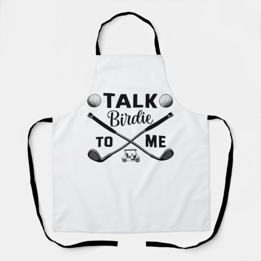 Golf Talk Birdie voor mij Grappig Schort (Voorkant)
