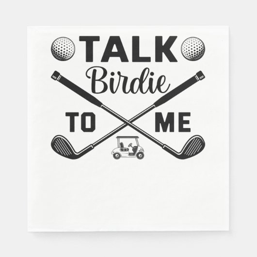 Golf Talk Birdie voor mij Grappig Servet (Voorkant)