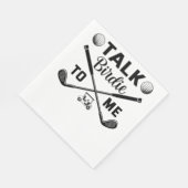 Golf Talk Birdie voor mij Grappig Servet (Hoek)