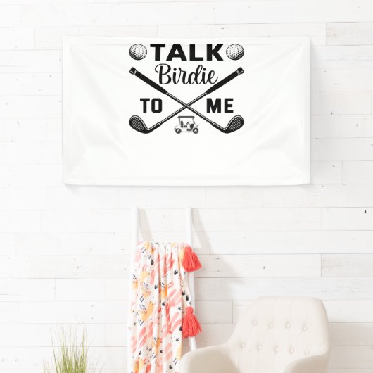 Golf Talk Birdie voor mij Grappig Spandoek (Insitu)