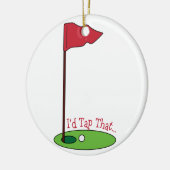 Golf Tap Keramisch Ornament (Links)