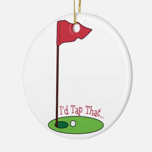 Golf Tap Keramisch Ornament (Links)