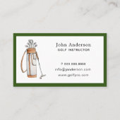 Golf tas Golf pro of Instructor Visitekaartje (Voorkant)