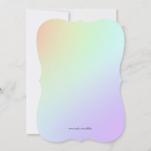 Golf Tassen of Boodschappentassen Geslacht Reveal  Kaart (Achterkant)