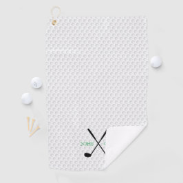 Golf Team INITIALEN Golfing Clubs Ball Player Golfhanddoek