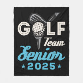 Golf Team Senior Klasse van 2025 Golfer Fleece Deken (Voorkant)