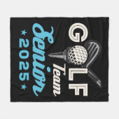 Golf Team Senior Klasse van 2025 Golfer Fleece Deken (Voorkant (Horizontaal))